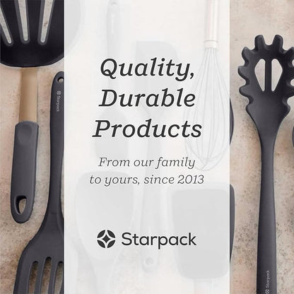Starpack 'Scrape & Stir' Silicone Spatula (8 Inch) - Heat Resistant Spatula Set 600°F - Food Grade Kitchen Spatulas - Nonstick Baking and Cooking Spatula - LFGB Grade Rubber Spatula Set