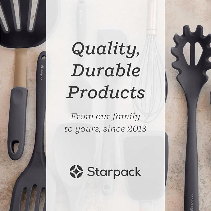 StarPack Premium Silicone Kitchen Tongs 12-Inch - Stainless Steel with Non-Stick Silicone Tips, High Heat Resistant to 600°F, For Cooking, Serving, Grill, BBQ & Salad (Stormy Grey) - Image 5