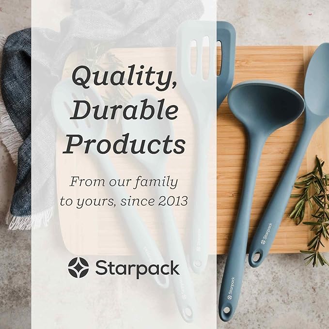 Starpack 'Stir & Serve' Silicone Cooking Utensils Set (5 Pcs) - 10.5" - Kitchen Utensil Set Heat Resistant to 600°F - Kitchen Utensils for Nonstick Cookware - Silicone Utensil Set for Mixing & Cooking - Image 6