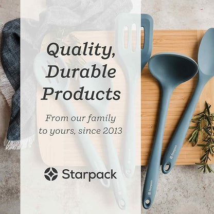 Starpack 'Stir & Serve' Silicone Cooking Utensils Set (5 Pcs) - 10.5" - Kitchen Utensil Set Heat Resistant to 600°F - Kitchen Utensils for Nonstick Cookware - Silicone Utensil Set for Mixing & Cooking - Image 6