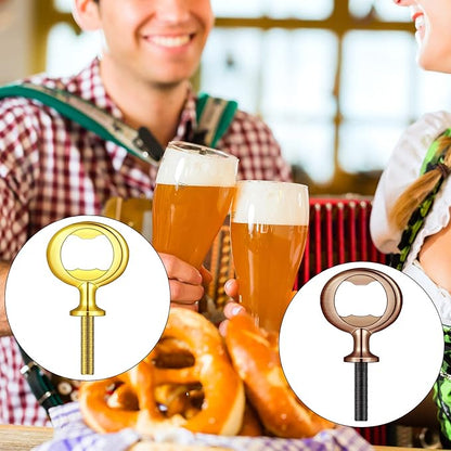 Patelai 10 Pieces Metal Bottle Opener Kit Blank Stainless Steel Bottle Opener Inserts Hardware for Wedding Wine Party DIY Project Craft Wood Turning - Image 7