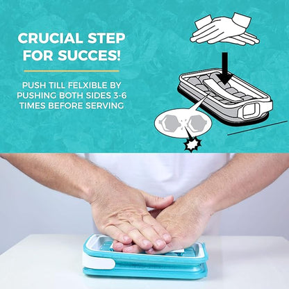 ICEBREAKER POP 2.0 2024: Make And Serve Ice Without Ever Touching The Ice | The Sanitary Silicone Ice Cube Tray for Freezer | Patented Ice Trays for Freezer | This Ice Cube Maker Makes 18 Cubes - Image 6