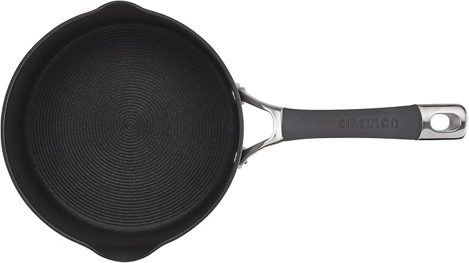 Circulon Radiance Hard-Anodized Nonstick Saucepan, Durable Nonstick Cookware, Sauce Pan with Straining Lid, 3-Quart, Gray - Image 9