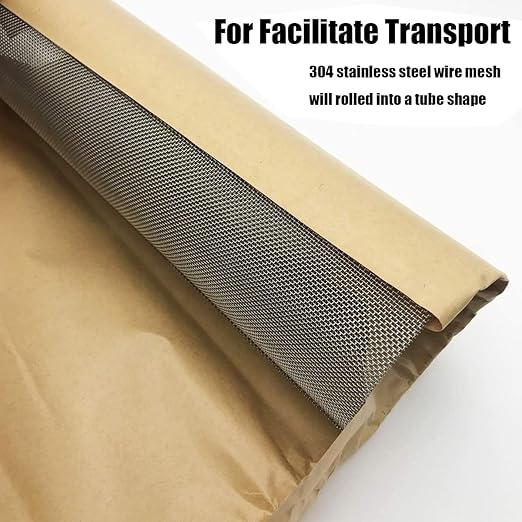 1Pack 100 Mesh 304 Stainless Steel Woven Wire Mesh, Never Rust, Hard and Heat Resisting Wire Mesh, Fine Screen Mesh for Many Projects,11.8 x 23.6 Inch