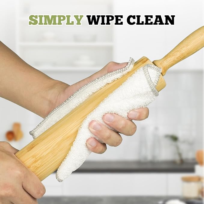 17.5 inch Wooden Rolling Pin for Baking - Long Dough Roller for All Baking Needs - Image 5