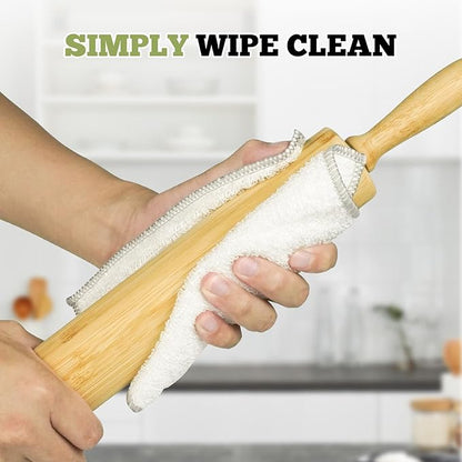 17.5 inch Wooden Rolling Pin for Baking - Long Dough Roller for All Baking Needs - Image 5