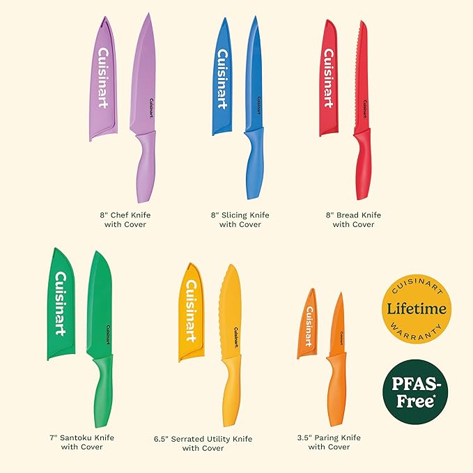 Cuisinart C55-01-12PCKS Collection 12-Piece Knife, Multicolor Advantage-Cutlery-Set, Multi-colored - Image 5
