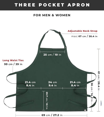 Chef Works Unisex Three Pocket Apron - Image 6
