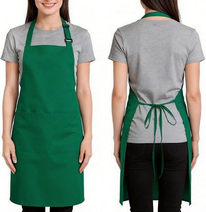 Large Chef Apron for Men and Women, Cooking Kitchen Aprons with 2 Large Pockets Water Oil Resistant