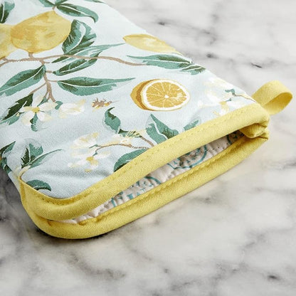 Martha Stewart Lemon Whimsy Oven Mitt 2-Pack Set, Yellow, 7"x13" - Image 3