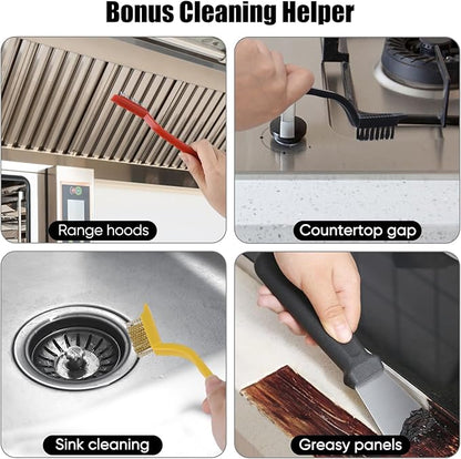 Crevice Cleaning Brush,8 Pcs Cleaning Supplies,Hard Bristle Crevice Cleaning Brush,Crevice Cleaning Brushes for Household Use Bathroom Tiles Kitchen Practical and Durable - Image 6