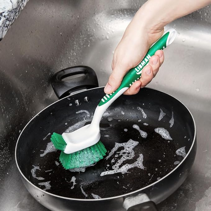 Libman Heavy Duty Scrub Brush Kit | Cleaning Brushes for Household Use | Tub Scrubber | Easy Grip Scrub Brush | Big Job Kitchen Brush | Dual Sided Tile & Grout Brush | 3 Different Brushes Included - Image 7