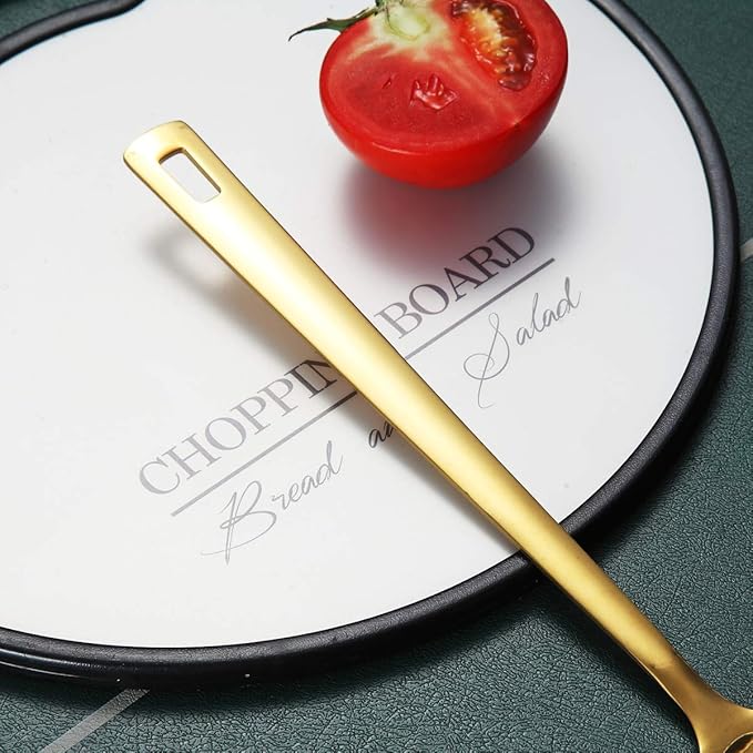 Gold Ladle, Berglander Stainless Steel Kitchen Ladle With Titainium Gold Plating, Soup Ladle, Cooking Ladle, Metal Soup Spoon For Cooking, Dishwasher Safe, Easy to Clean - Image 6