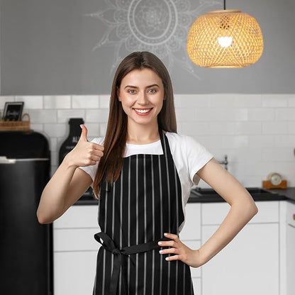 Avalon Kitchen Aprons for Men - 100% Polyester Chef Apron Women with Extra Long Ties - Cooking Aprons for Women & Mens Apron - Image 4