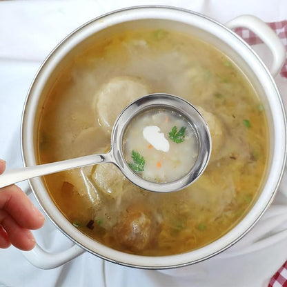 Jeffdad Gravy Ladle, Stainless Steel Sauce Soup Ladles 7.1‘’ Gravy Ladles Silver Polished Kitchen Utensil for Spooning GravySauce Soup