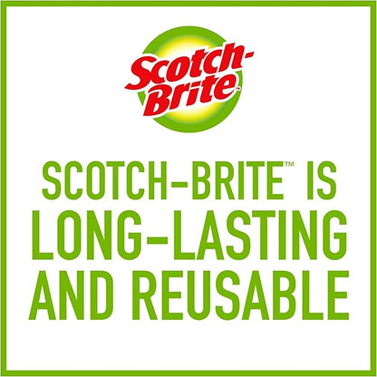 Scotch-Brite Glass and Water Bottle Brush, Long-Lasting,Safe on Glassware,Shaker Bottles,Food Processors & More,Non-Slip Handle, Durable,Reusable,Clean in Top Rack of Your Dishwasher (Pack of 6) - Image 5