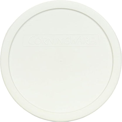 CorningWare FS5 1.5qt Round French White Casserole Dish & F-5-PC 1.5qt French White Plastic Lid
