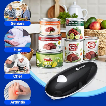 Electric Can Opener, Can Opener for Seniors, Suitable for Any Size Cans, Hands Free, Smooth Edge, Battery Powered, Automatic Can Opener is an Ideal Kitchen Gadget for Women and Left Handed People - Image 6