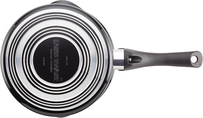 Farberware Glide Nonstick Sauce Pan/Saucepan with Straining and Lid, 3 Quart, (Black) - Image 6