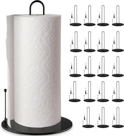 20Pack Paper Towel Holder,Bulk Black Paper Towel Holder Stand Countertop for Kitchen by QualityEfficiency