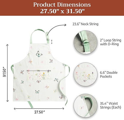 Maison d' Hermine 100% Cotton Apron for women with Pocket Kitchen Chef Apron for Men Cooking Mothers Day Gifts - Image 7