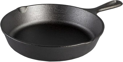 Lodge Seasoned Cast Iron Skillet 9 Inches - PFAS-Free, Non-Toxic Cookware - Use with an Oven, Stove, Grill, or Campfire - Naturally Non-Stick & Oven Safe