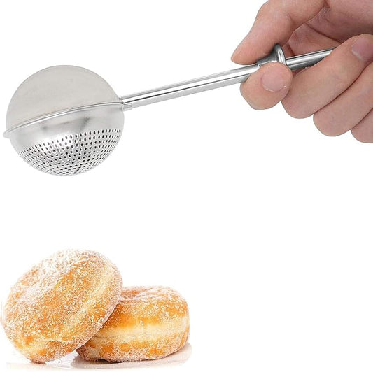 HULISEN Flour Duster for Baking, One-Handed Operation, 304 Stainless Steel Powdered Sugar Shaker Duster, Pick Up and Dust Flour Sifter, Gift Package by HULISEN