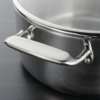 Tramontina Tri-Ply Clad Stainless Steel 6-Quart Saute Pan with Glass Lid, Induction-Ready Cooking Pan, Dishwasher-Safe, NSF-Certified - Image 6