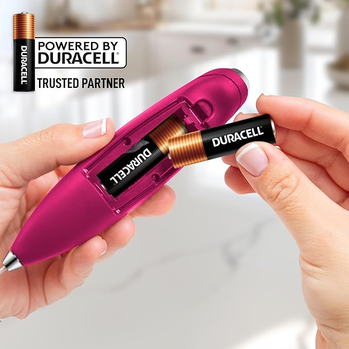 Zulay Kitchen Whisk Milk Frother with 4 Duracell Batteries - Powerful Handheld Foam Maker for Coffee, Lattes, Matcha, Hot Chocolate & Cappuccinos - Whip Creamy Froth in Seconds - Image 7