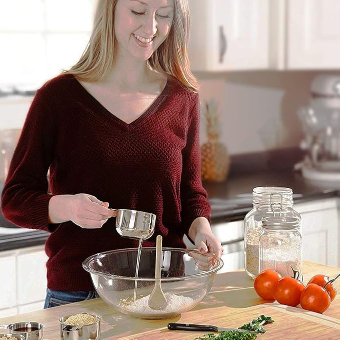 DOTINGHUX 8 Pcs Stainless Steel Measuring Cups Set, Kitchen Measuring Cup for Cooking and Baking - Image 6