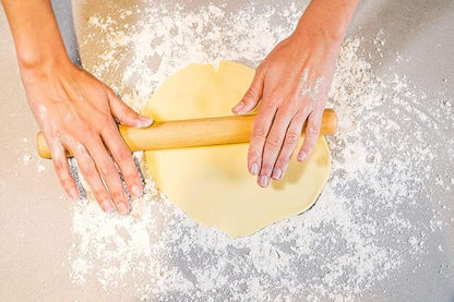 Wood Rolling Pin Dough Roller, Wooden Rolling Pin for Baking Pasta Fondant 13.8 Inches - Straight - Image 3