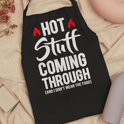 SANDJEST Funny Mens Aprons with Pockets for BBQ Grilling Cooking Grandpa Husband Apron for Birthday Christmas Father's Day