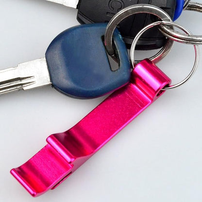 cnomg 16 pcs 8 Colored Metal Bottle Opener, Split Key Ring Chain Keychain Bulk Aluminum Pocket Claw Bar Soda Beverage Beer Bottle Opener - Image 6
