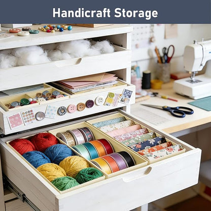 DIMJ Drawer Organizer Clothes Storage - 28 Pack Baby Dresser Organizer for Nursery, Foldable Closet Drawer Organizer Bins for Bedroom Organization, Fabric Storage Dividers for Socks, Underwears, Bras - Image 6