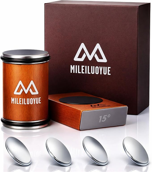 Knife Sharpener Tool Rolling Knife Sharpener Kit, Ceramic Disc Sharpeners Are Used,15°&20° Magnetic Inclination Angles Making Sharpening Easier,for Gift Teachers' Day Thanksgiving, Christmas by MILEILUOYUE