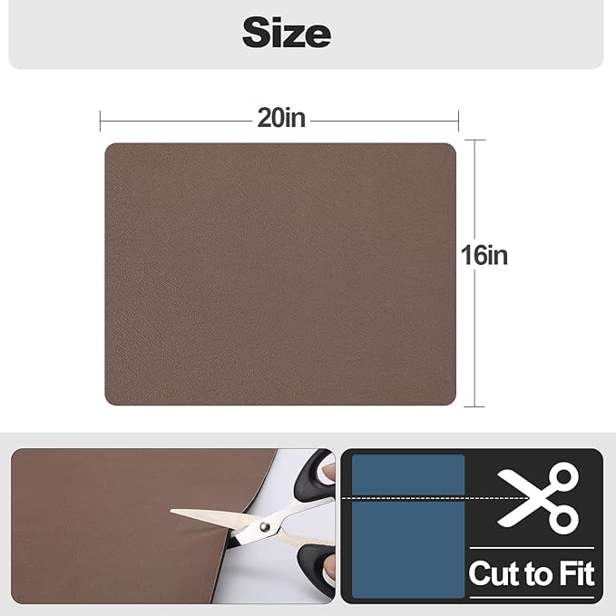 Ecotrim - Dish Drying Mat for Kitchen Counter | Coffee Bar Mat for Countertops | Heat Resistant Drainer Mat with Non-slip Rubber Backed | Hide Stain Kitchen Absorbent Draining Mat | Brown 16"x20" - Image 6