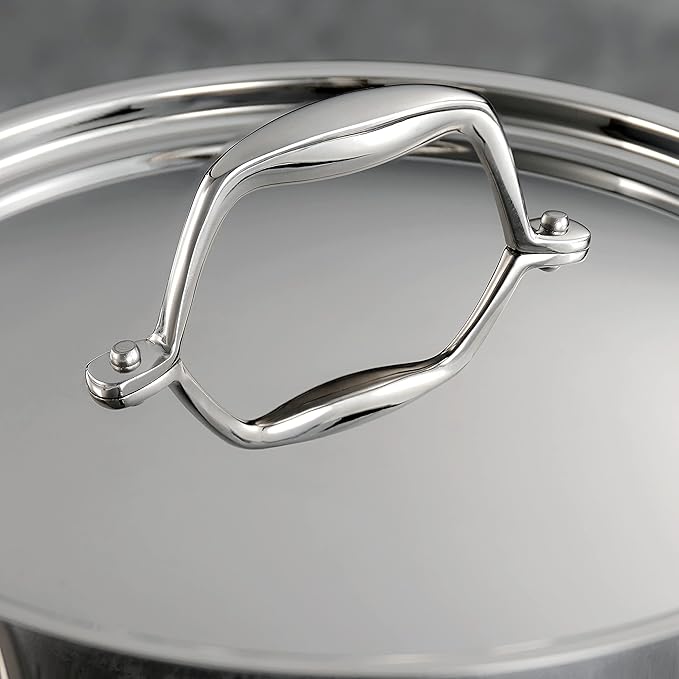 Tramontina Signature Tri-Ply Clad Stainless Steel 1.5-Quart Sauce Pan with Lid, Induction-Ready, Dishwasher-Safe, NSF-Certified, Made in Brazil - Image 6