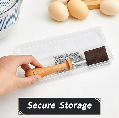 Bread Lame Sourdough Scoring Tool - Dough Scorer Cutter Knife with 10 Stainless Steel Razor Blades, Finger Sleeves and Protective Cover, Essential Baking Supplies for French Baguttes & Homemade Bread - Image 5