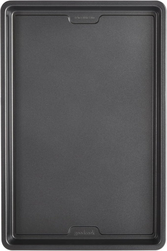 GoodCook PRO Large Baking Sheet Pan Nonstick Warp & Scratch-Resistant Dishwasher-Safe Carbon Steel Construction for Even Baking Oven Safe to 480°F, 11 x 17-Inch, Gray by GoodCook