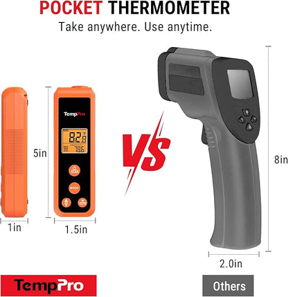 TempPro TP410 Infrared Thermometer Gun Non-Contact Laser Thermometer Gun for Cooking, Temperature Gun with Range -58℉~1022℉ for Pizza Oven Accessories, Griddle, HVAC, Engine(Previously ThermoPro) - Image 5
