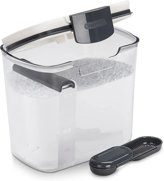 ProKeeper 1 Quart Airtight Powdered Sugar Storage Container – Grey, BPA-Free Plastic by ProgressiveInternational
