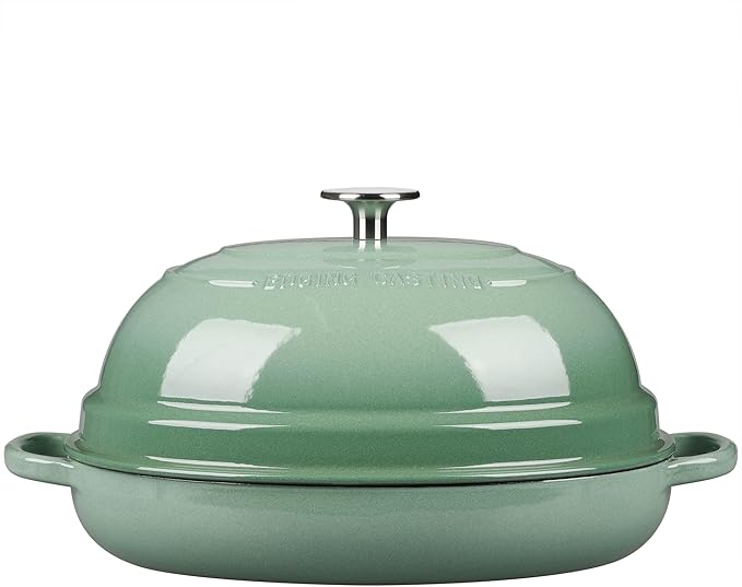EDGING CASTING Enameled Oval Cast Iron Dutch Oven Pot with Lid, Bread Dutch Oven for Sourdough Bread Baking, Dutch Oven Bread, Bread Oven, 6QT, Sage Green - Image 7