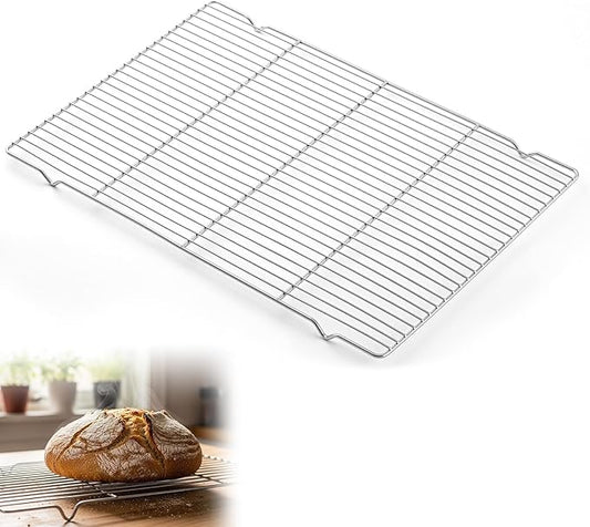 Lounsweer Cooling Racks, 24L x 16W x 1H Stainless Steel Wire Rack for Baking Sheet, Large Cookie Cooling Rack, Oven Safe Cooking Racks for Sheet Pan, Dishwasher Safe, Full Size