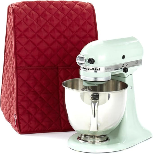 Covermates Keepsakes Mixer Cover Dust Protection - Stain Resistant - Washable Appliance Cover, Red