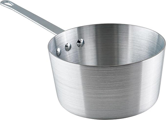 Winco Heavy-Duty Aluminum Tapered Sauce Pan, 3mm, 2.5 Quart by Winco
