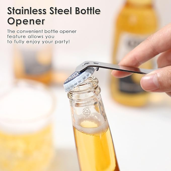 2 Pack Can Opener Manual, Safety Commercial Smooth Edge Can Opener, Heavy Duty Stainless Steel Hand Held Canned Open, Small Side Cut abrelatas, Multifunctional Bottle Open for Camping, Kitchen
