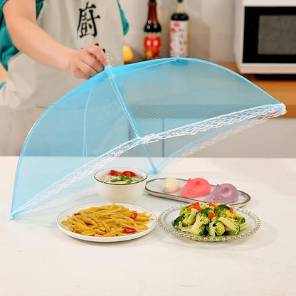6 Pack Colored Mesh Food Cover Tents by Winknowl, Reusable and Collapsible Large 17" Pop-Up Food Net Protector Umbrella for BBQ, Picnics, Parties, Outdoor - Image 4