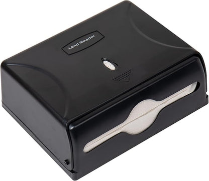 Mind Reader Paper Towel Dispenser, Tri-Fold Towel Holder, Restroom, Wall Mount, Bathroom, Black - Image 5