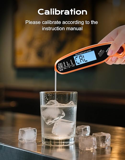 Digital Meat Thermometer for Cooking with Dual Probe, Large Backlit & Calibration, Kitchen Food Thermometer for Candy, Oven, Grill, BBQ, Smoker, Oil Fry Instant Read Thermometers Gift for Dad