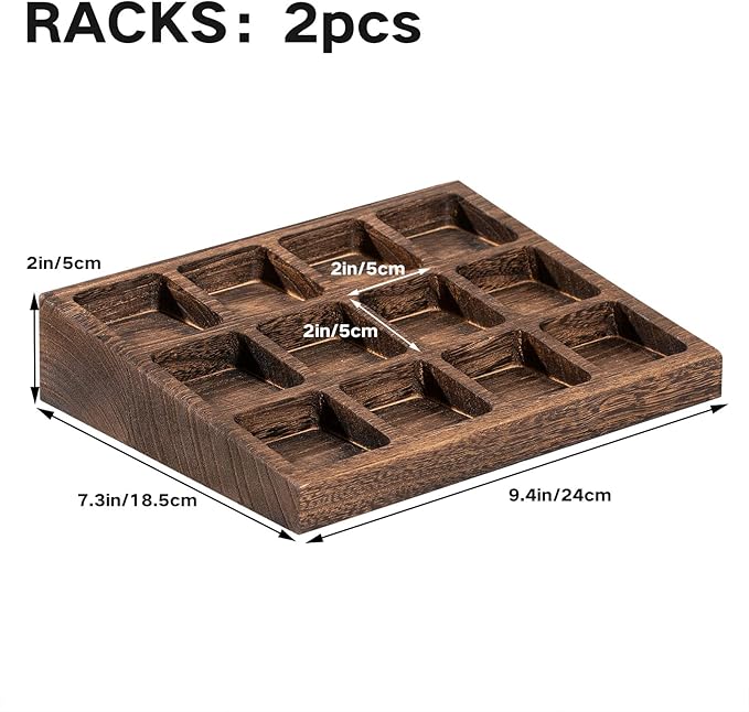 Yangbaga 24Pcs Glass Spice Jars with Labels-4oz Acacia Wood Lid Square Spice Containers and 2pcs Rack with Pepper Grinder Lids &Funnel,Seasoning Jars for Rack Cabinet Drawer - Image 4